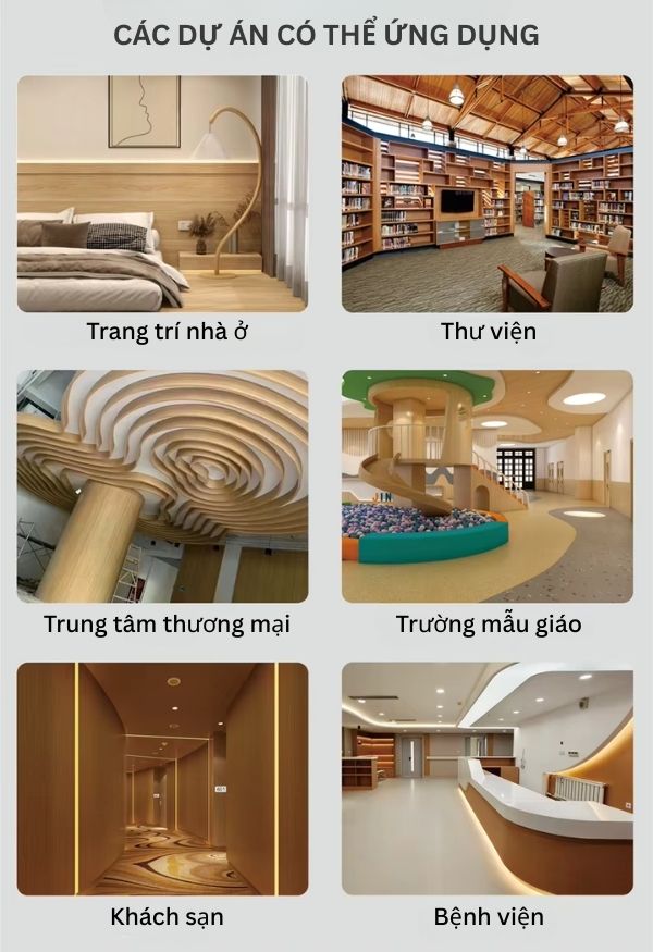 những dự án có thể dùng film dán nội thất