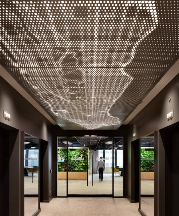 trần nhôm đục lỗ