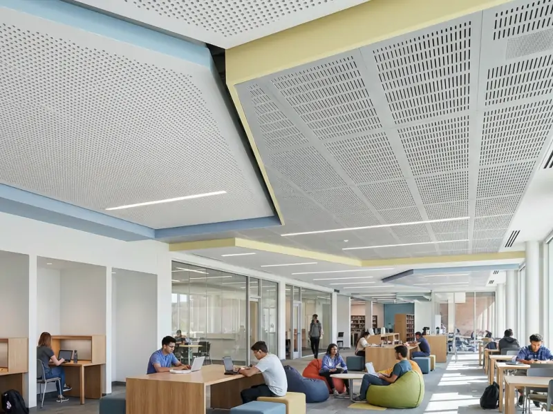 trần nhôm đục lỗ