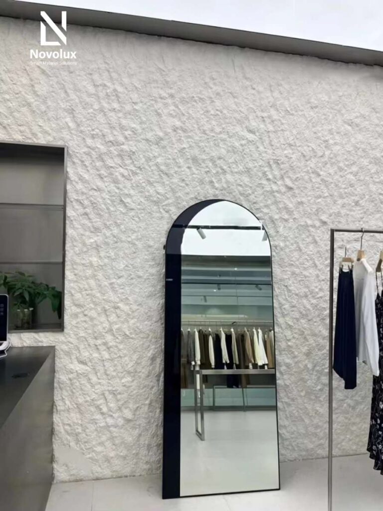 thi công đá mềm shop thời trang