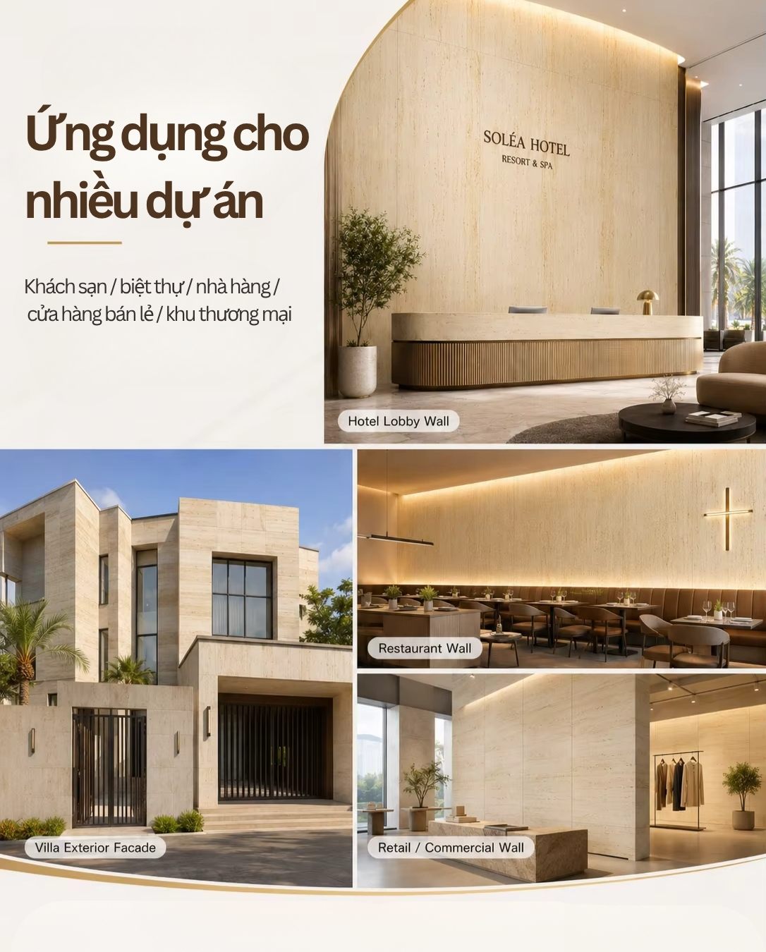 mẫu đá mềm vân travertine