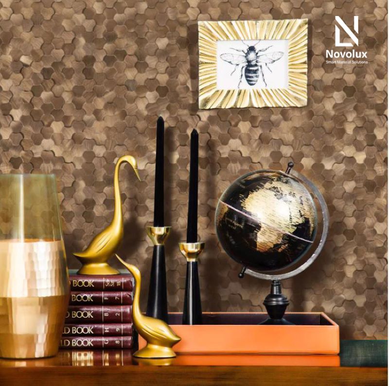 ứng dụng tấm mosaic kim loại