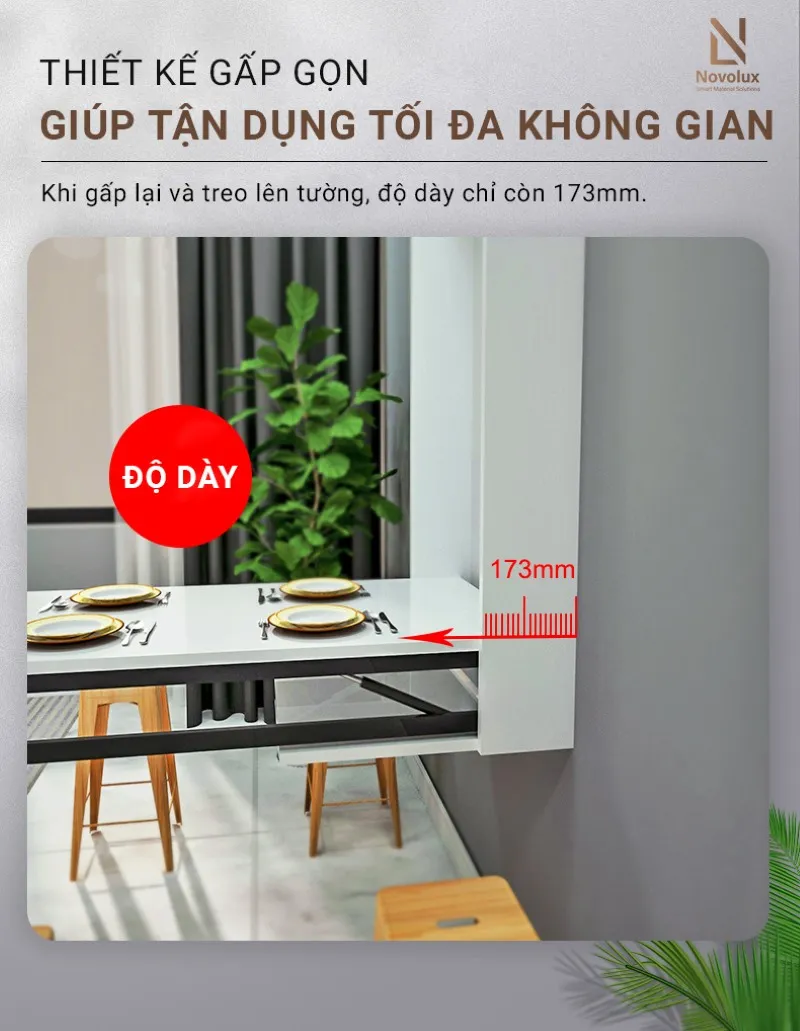 Phụ kiện bàn gấp gọn gắn tường
