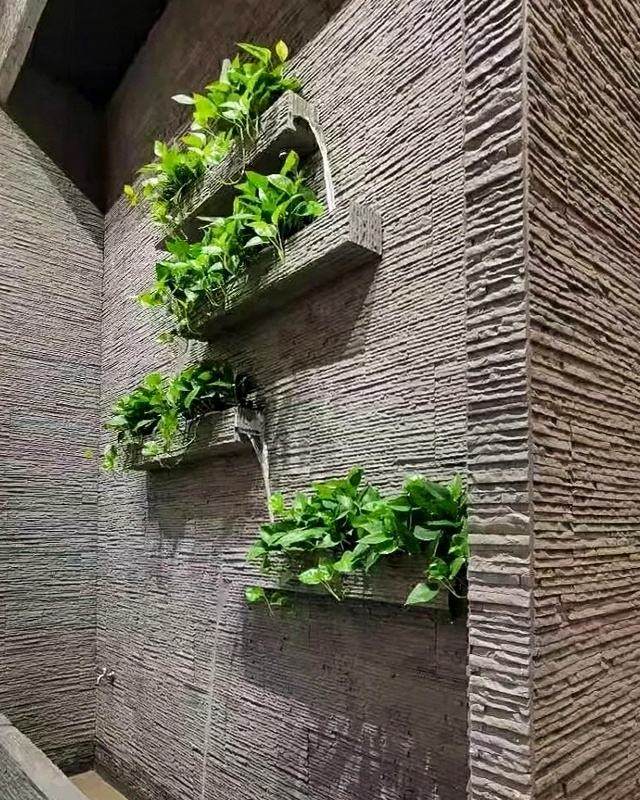 Đá dẻo vân đá chẻ trang trí tiểu cảnh sân vườn