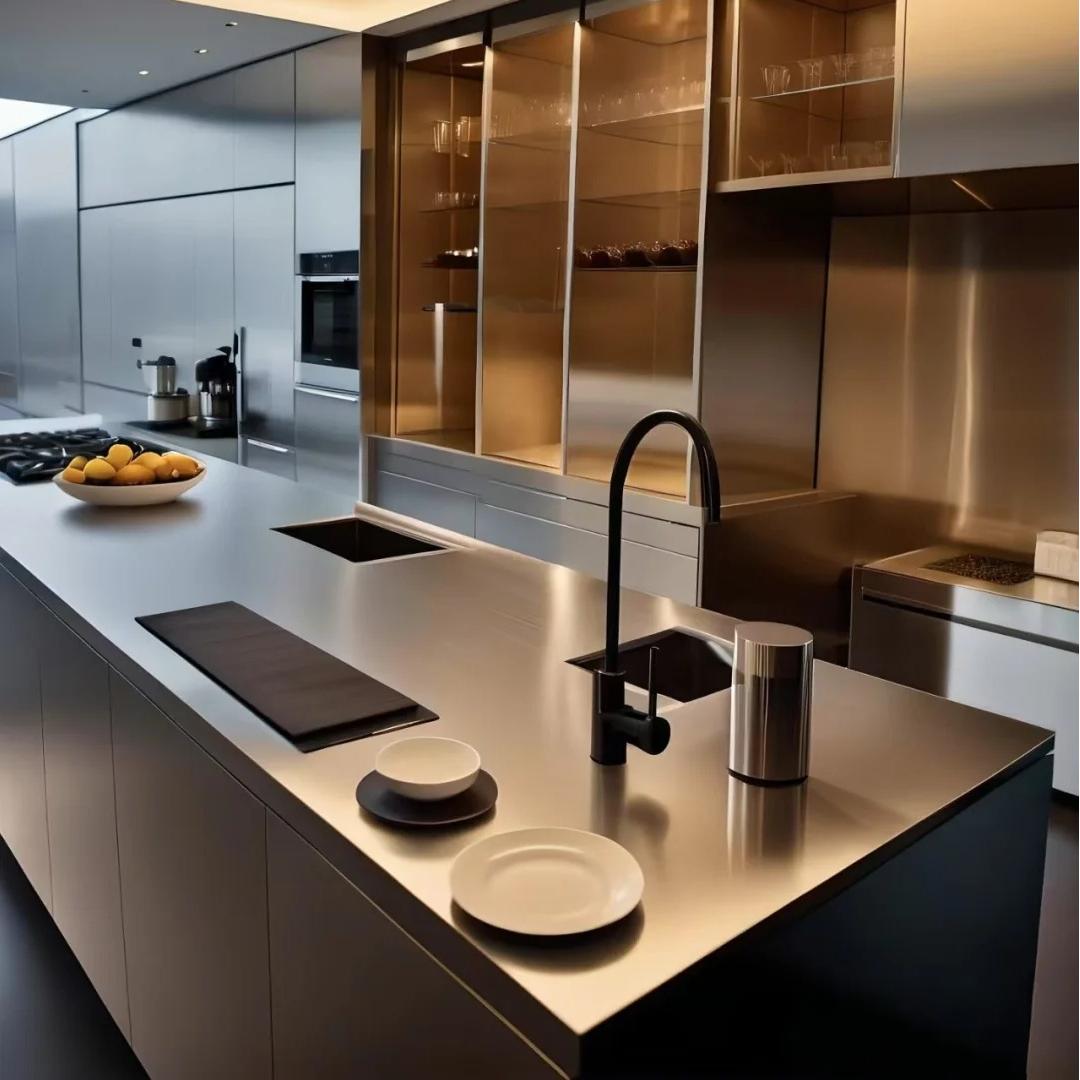 Tủ bếp inox 304 chất lượng cao theo yêu cầu