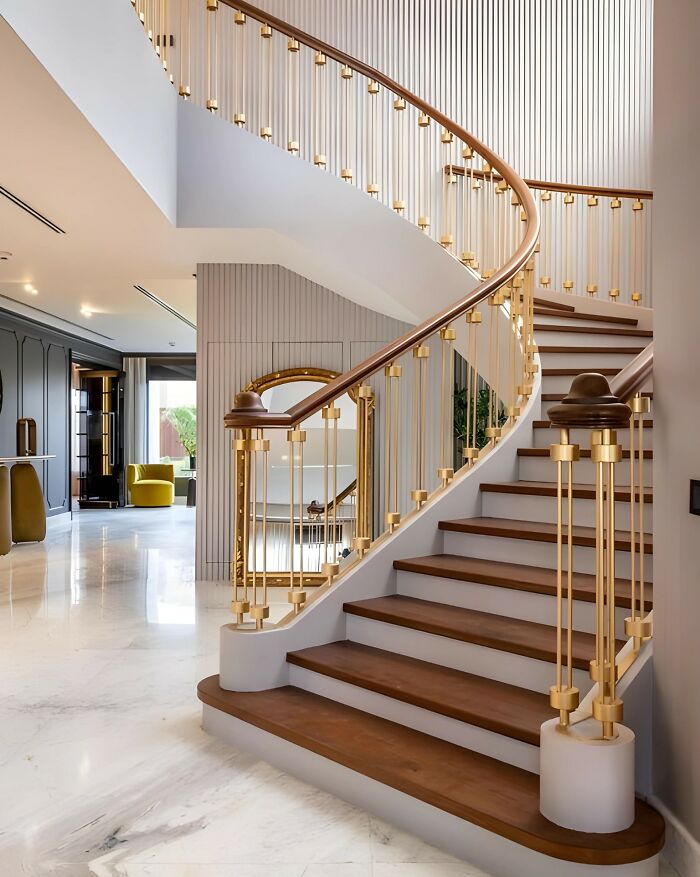 Tay Vịn Xoay Bằng Thép Không Gỉ hiện Đại & Thanh Lịch