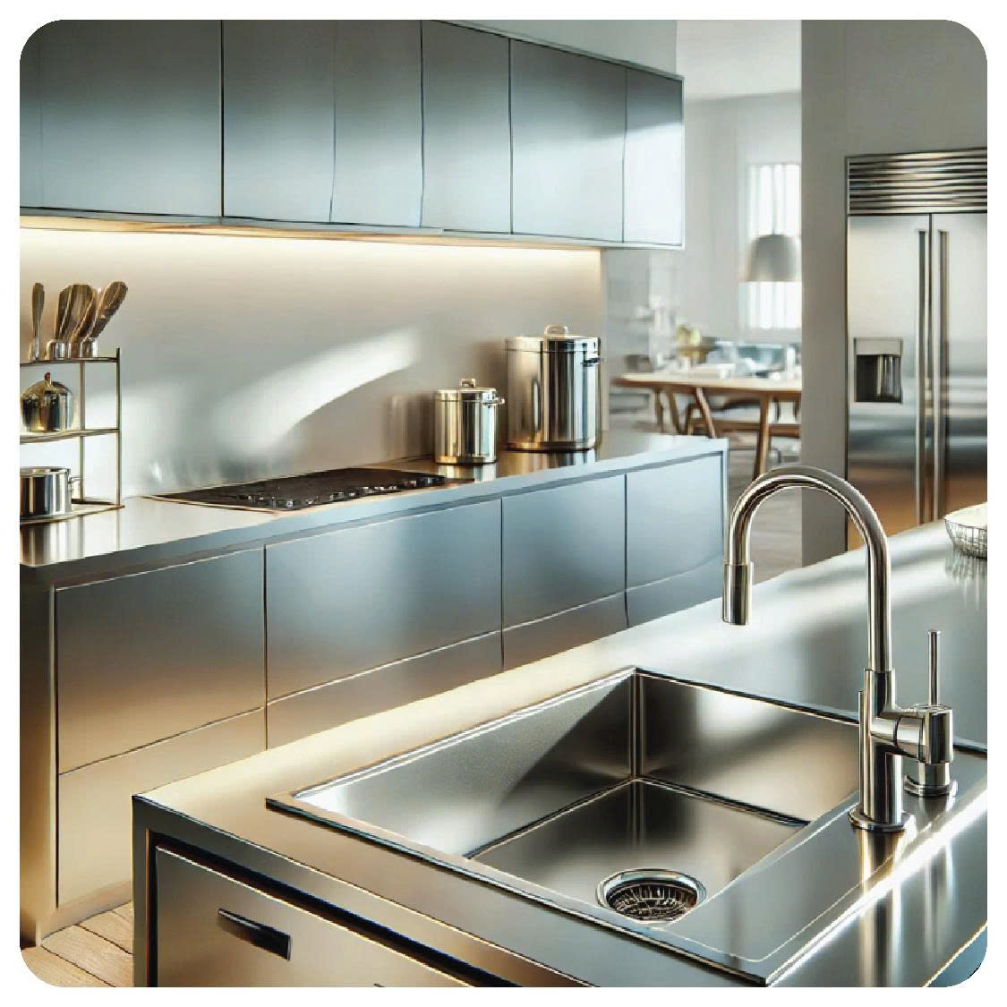 TỦ BẾP BẰNG THÉP