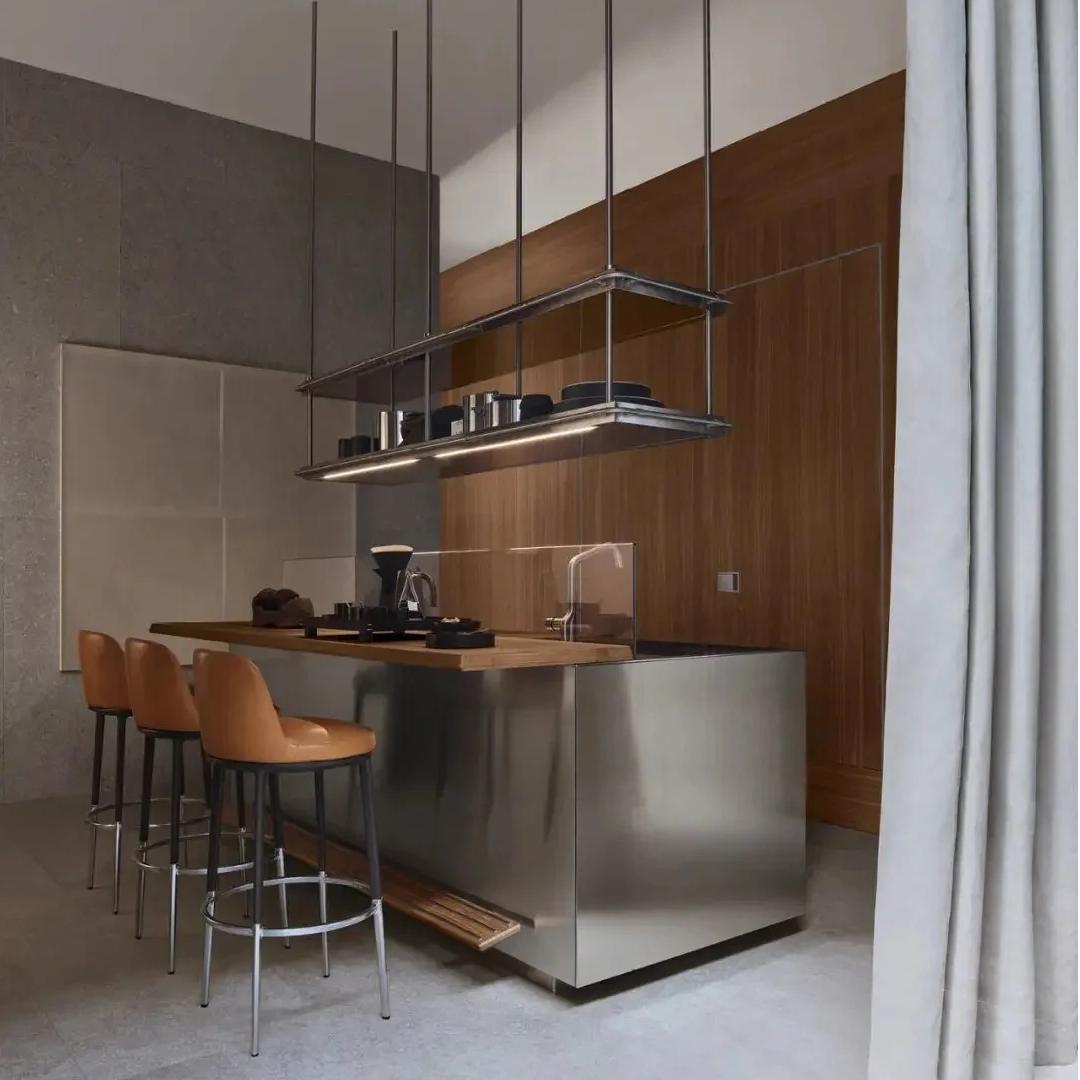 Đảo Bếp Đa Năng Mặt Bàn Phân Cấp Phong Cách Hiện Đại - Tùy Chỉnh