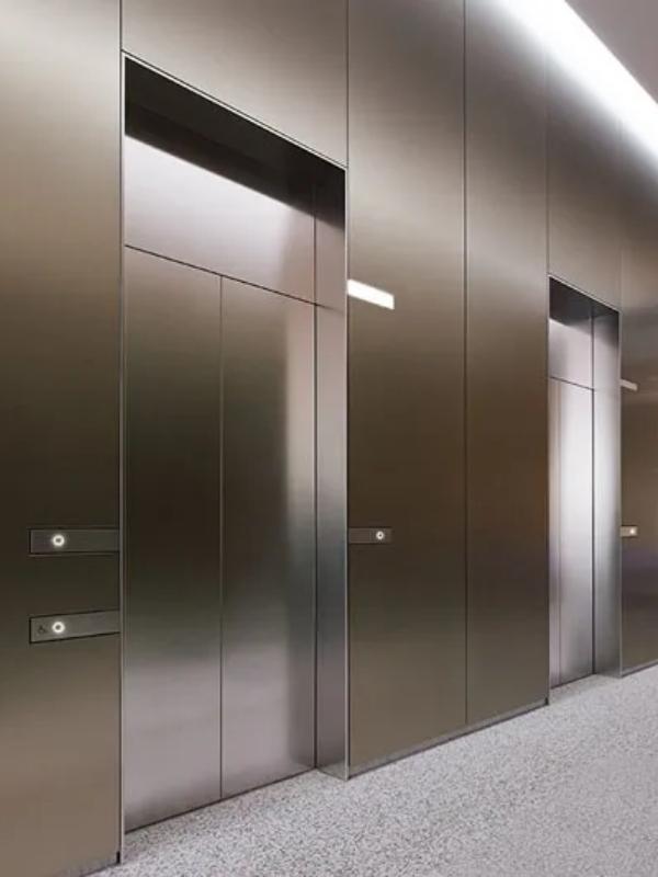 ốp inox thang máy toà nhà