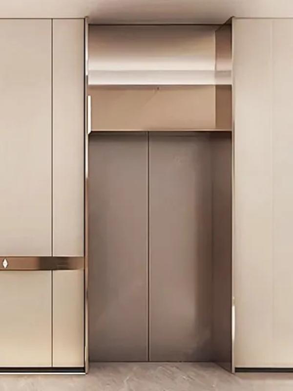 ốp inox trang trí thang máy