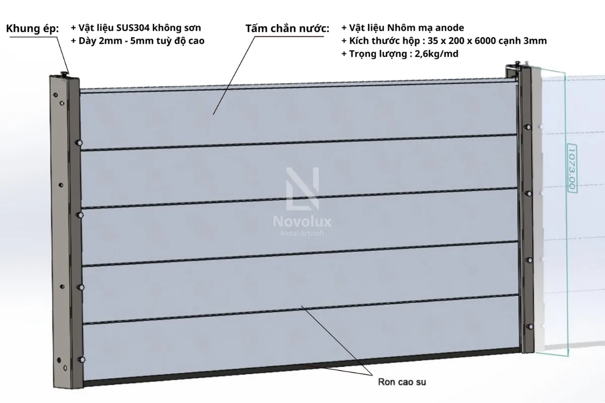 vách ngăn chống ngập