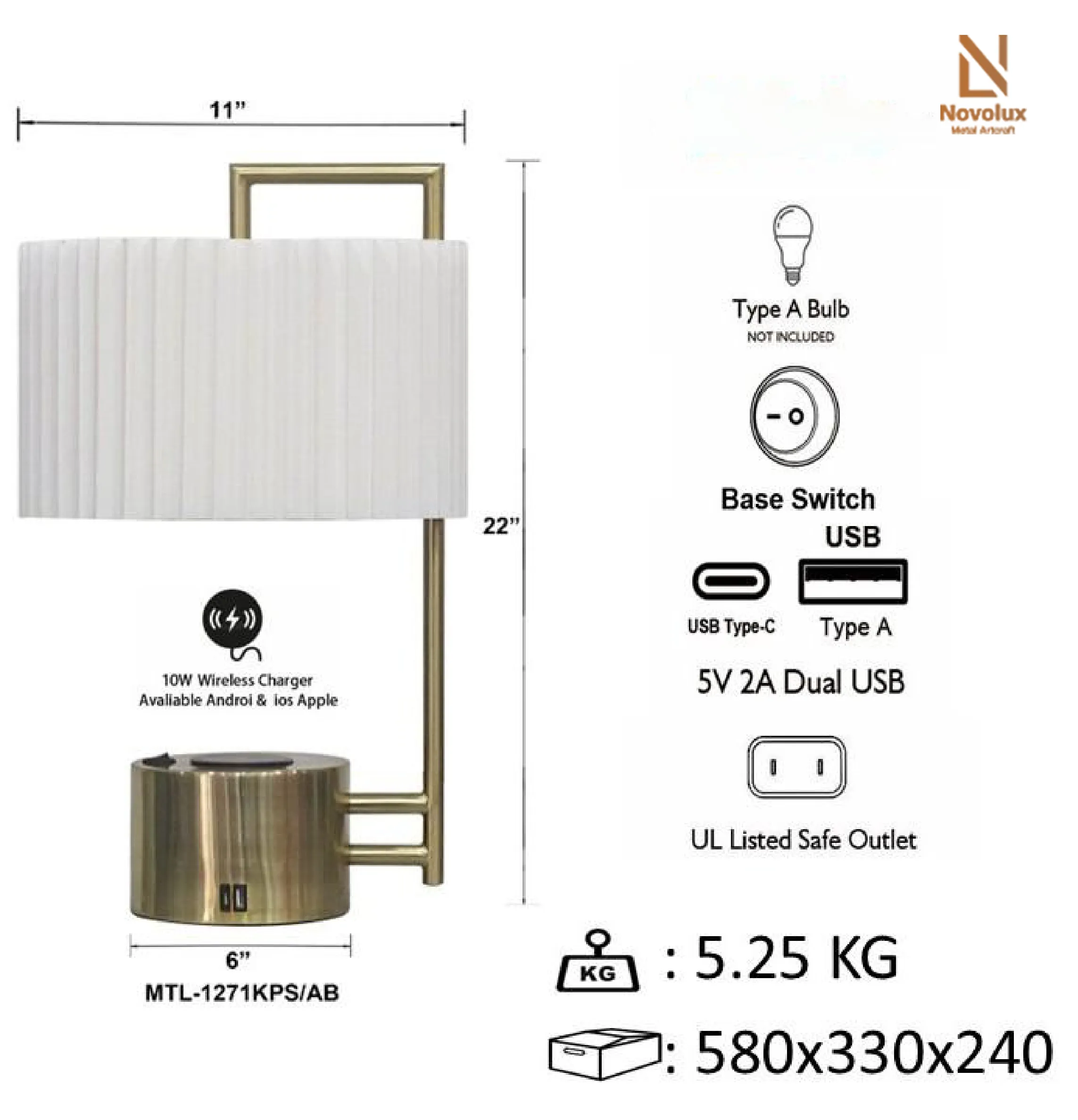 đèn bàn tích hợp xạc điện thoại