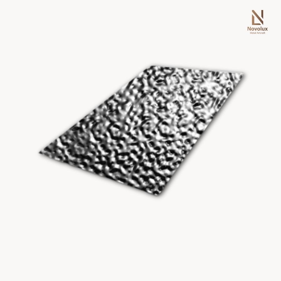 tấm inox sóng nước màu đen