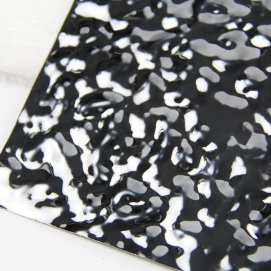 tấm inox sóng nước màu đen