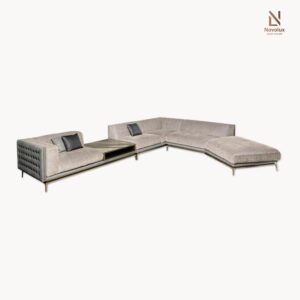 ghế sofa rộng màu xám