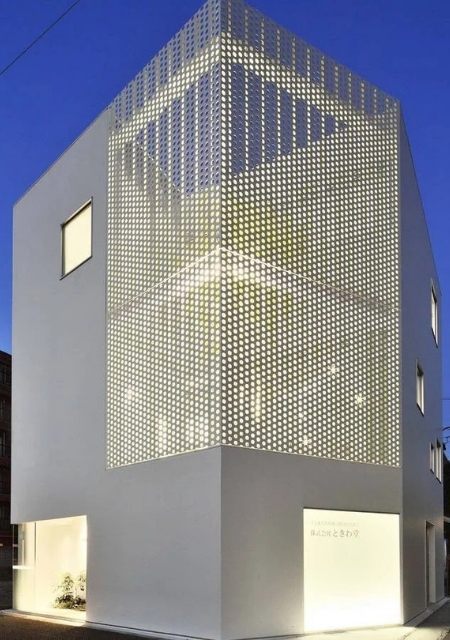 mặt dựng nhôm đục lỗ