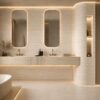 ứng dụng ốp đá mềm khu vực phòng WC