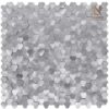 tấm dán mosaic kim loại màu bạc
