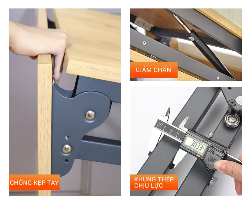 phụ kiện bàn gấp gọn gắn tường